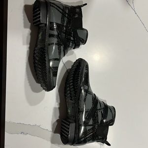 Ankle Rain Boots Cougar Black & Gray